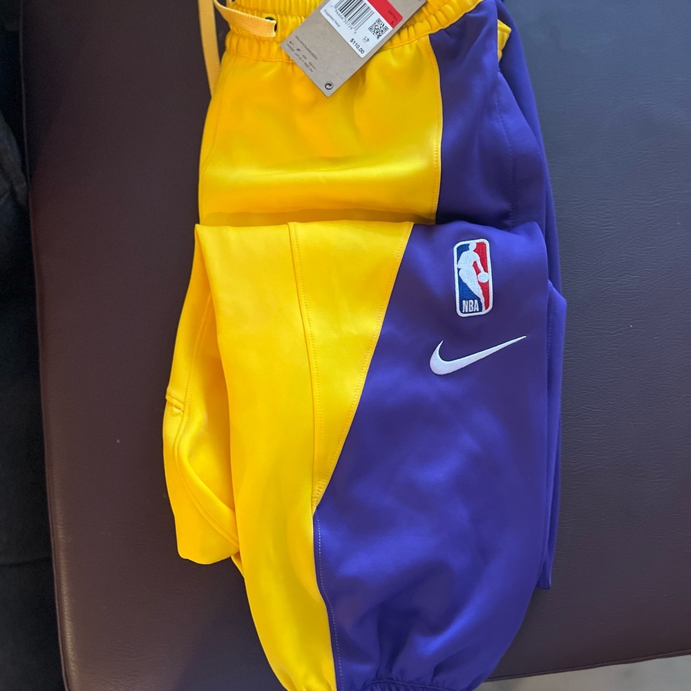 Nike Kids' Two-Tone Yellow and Purple Shorts